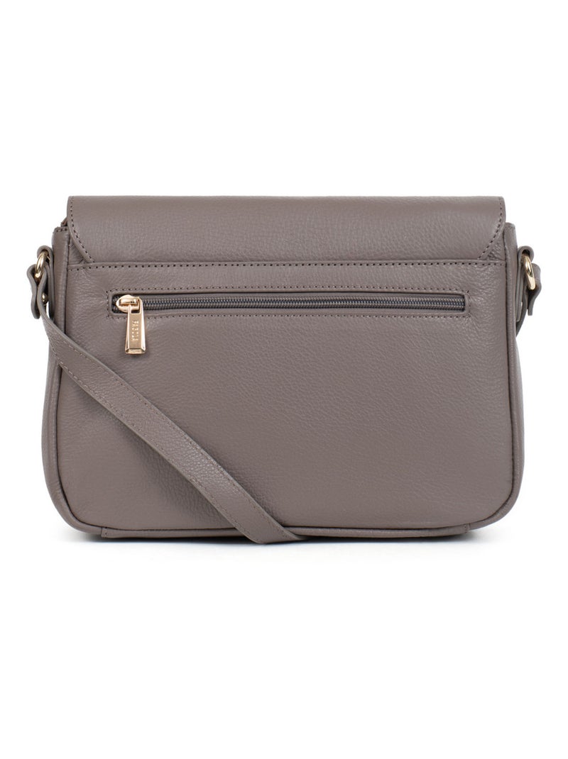 PRETA - Bolso bandolera - Piel Taupe - Kiabi
