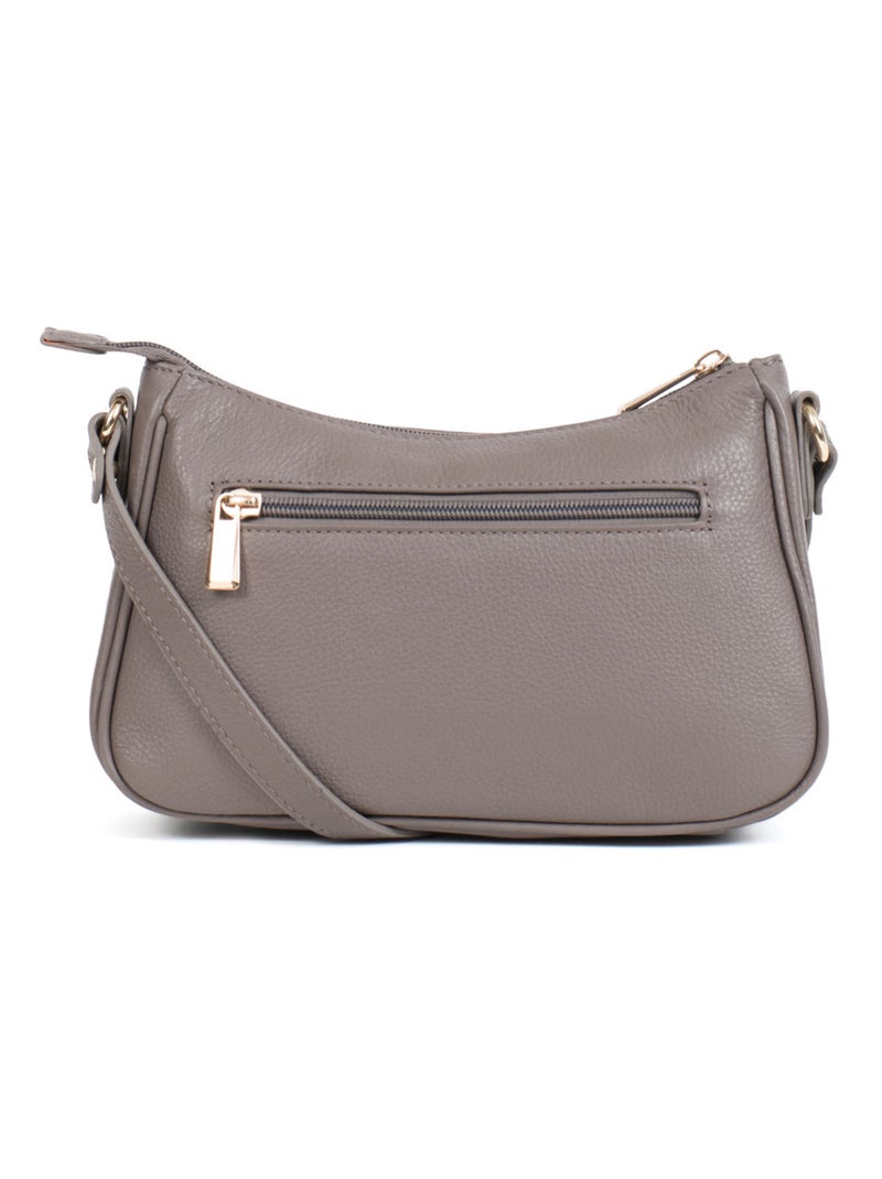 PRETA - Bolso bandolera - Piel Taupe - Kiabi