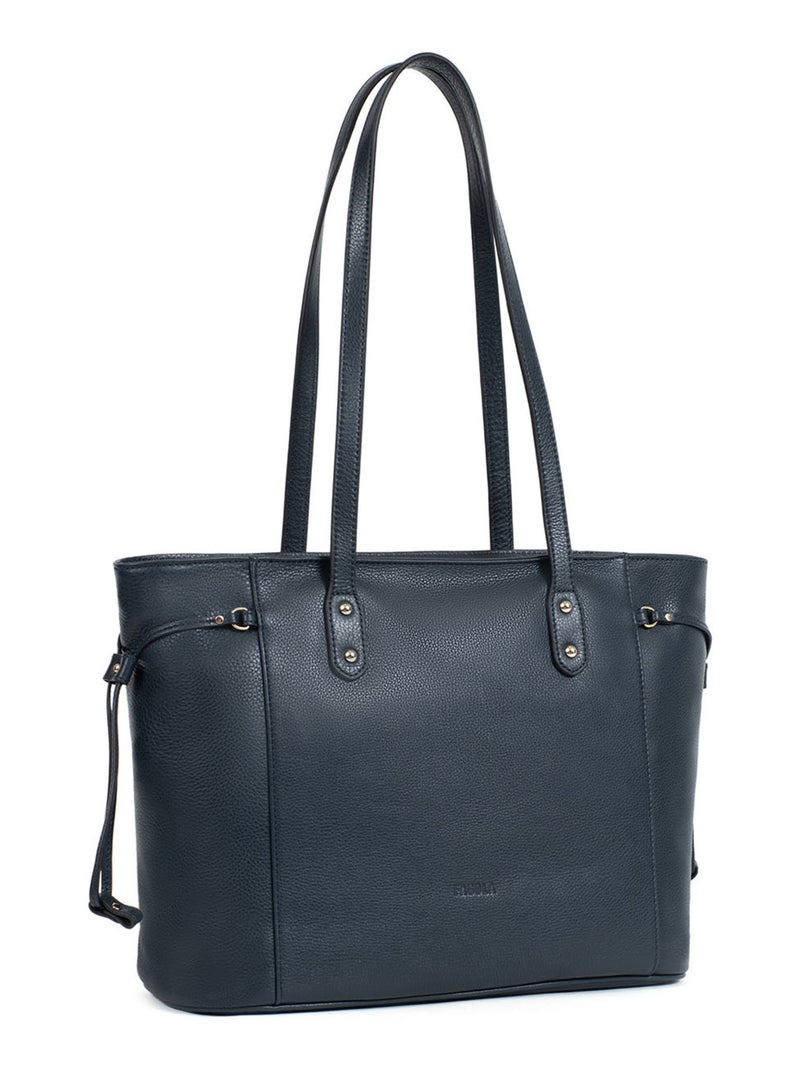 PRETA - Bolso de hombro - Piel Azul marino - Kiabi