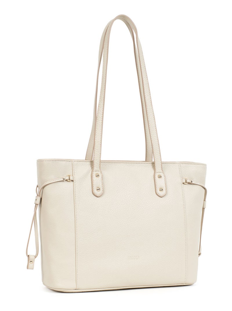 PRETA - Bolso de hombro - Piel Beige claro - Kiabi