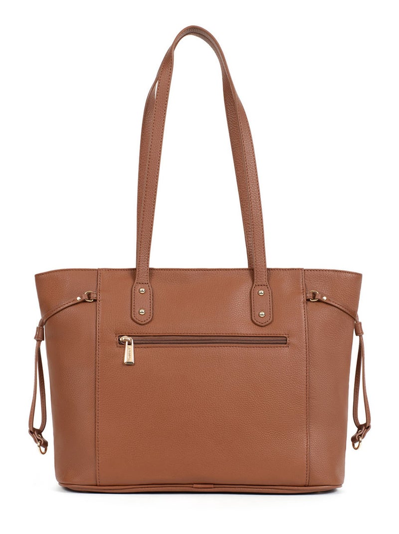 PRETA - Bolso de hombro - Piel Cognac - Kiabi