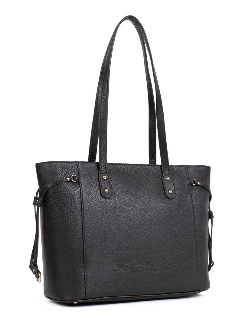 PRETA - Bolso de hombro - Piel Marrón oscuro - Kiabi