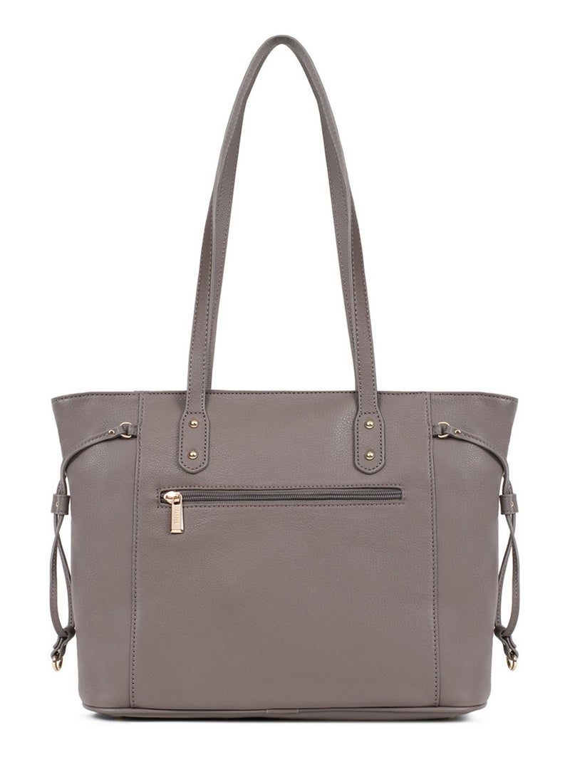 PRETA - Bolso de hombro - Piel Taupe - Kiabi