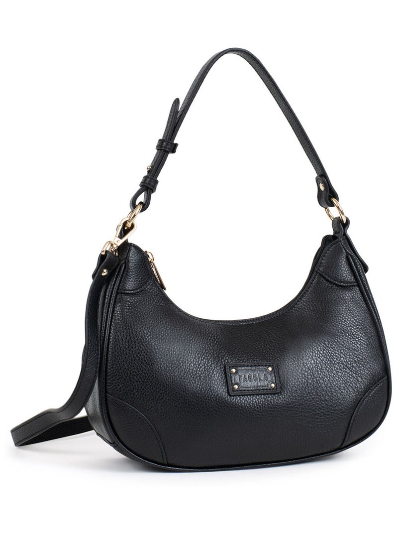 PRETA - Bolso de hombro con 1 asa - Piel Negro - Kiabi