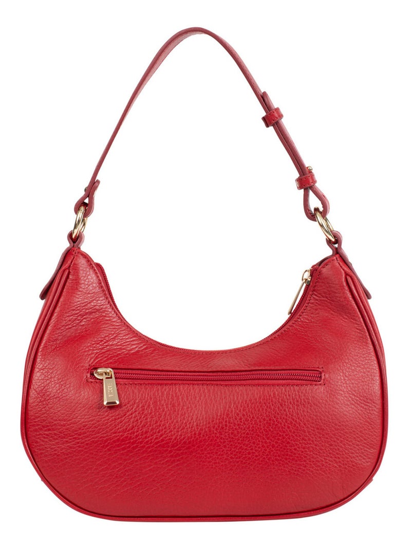 PRETA - Bolso de hombro con 1 asa - Piel Rojo oscuro - Kiabi