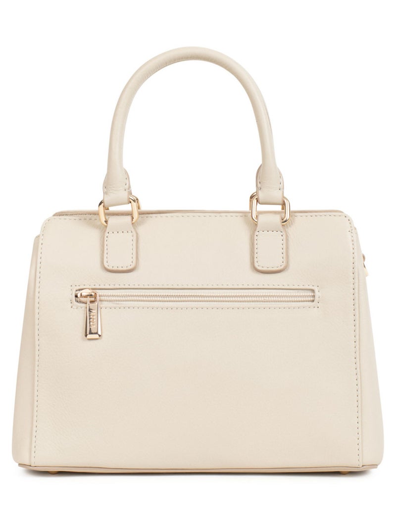 PRETA - Bolso de mano con 2 asas - Piel Beige claro - Kiabi