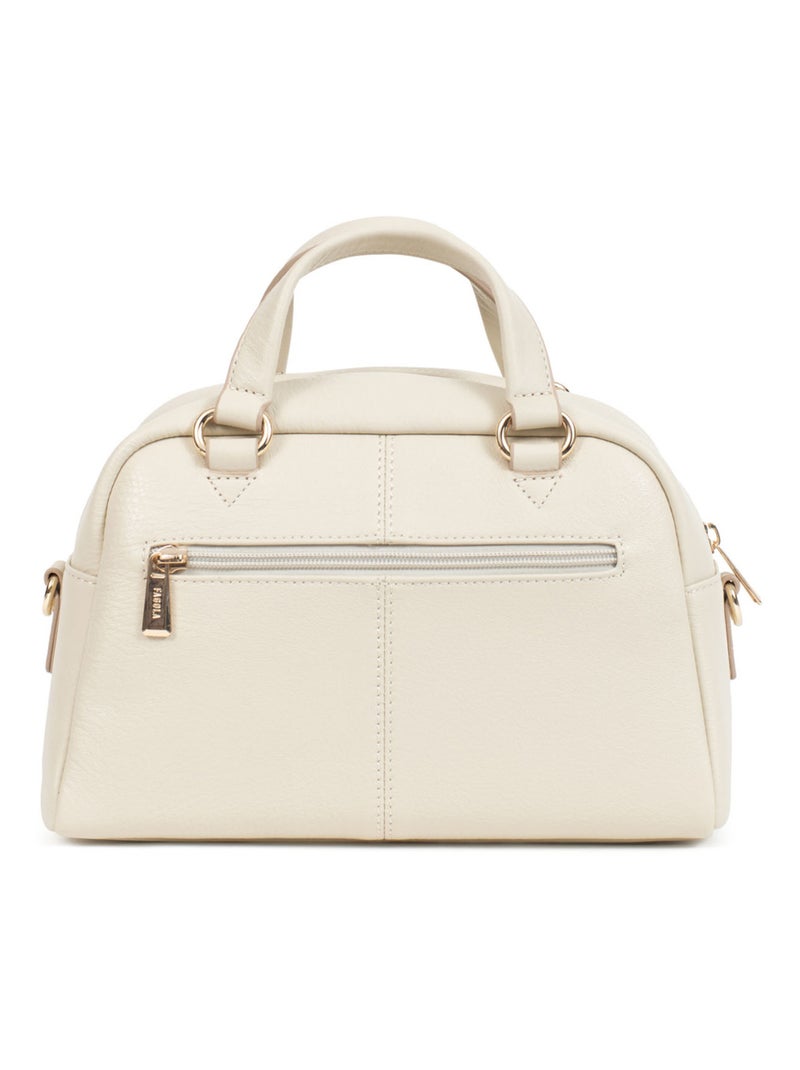 PRETA - Bolso de mano con 2 asas - Piel Beige claro - Kiabi