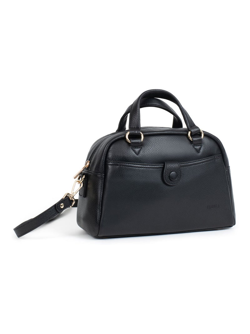 PRETA - Bolso de mano con 2 asas - Piel Negro - Kiabi