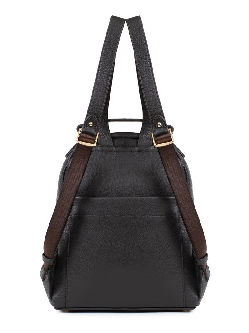 PRETA - Mochila - Cuero Marrón oscuro - Kiabi