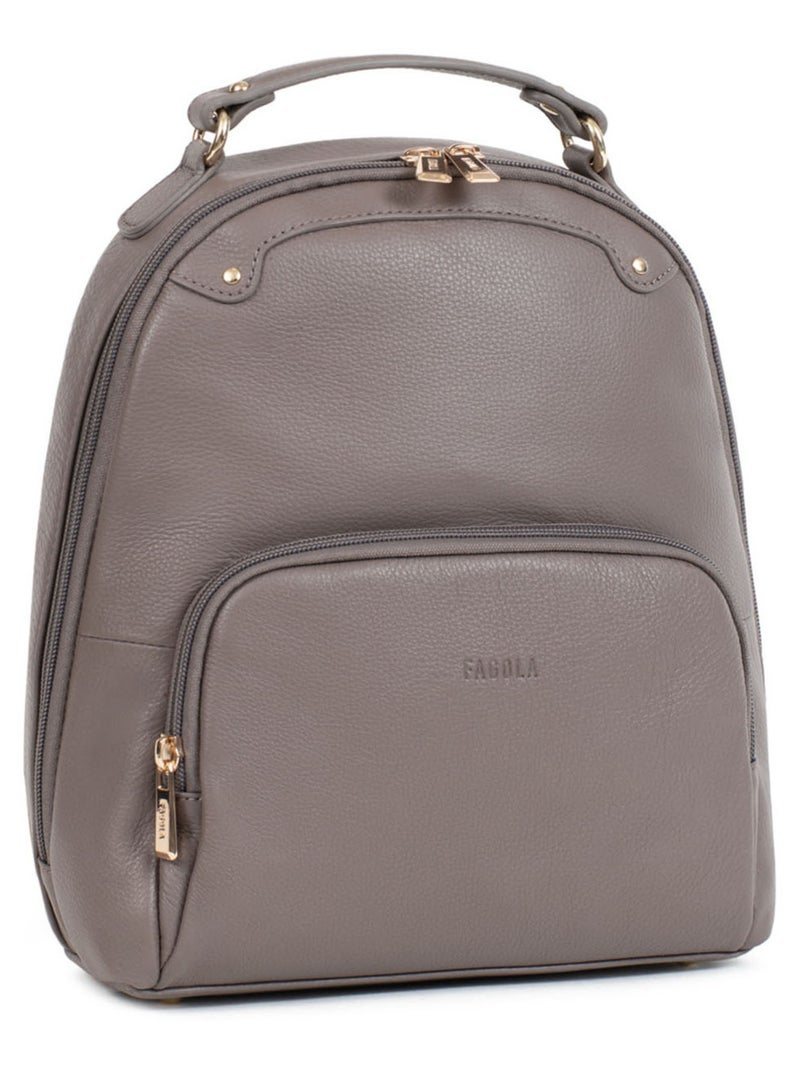 PRETA - Mochila - Cuero Taupe - Kiabi