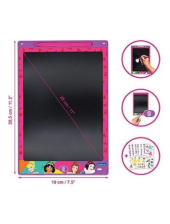 Princesa Disney 11'' tableta de tinta electrónica multicolor para aprender a dibujar con plantillas
