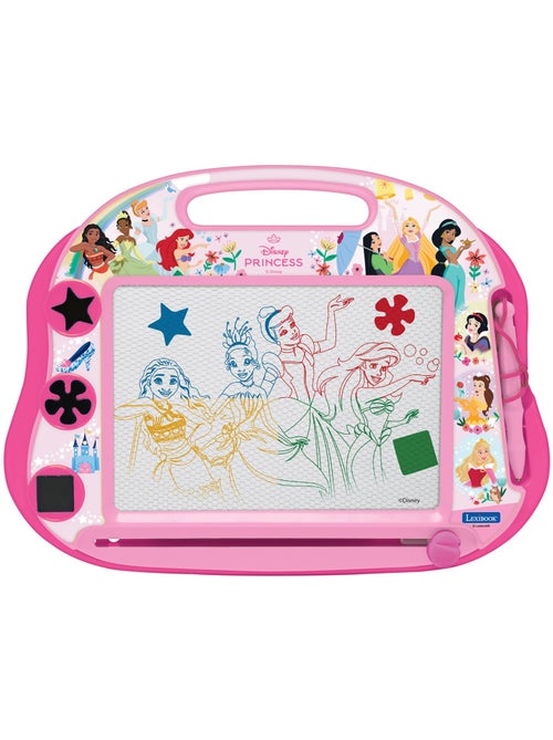Princesas Disney Tablero de dibujo magnético multicolor con accesorios Formato A5 - Kiabi