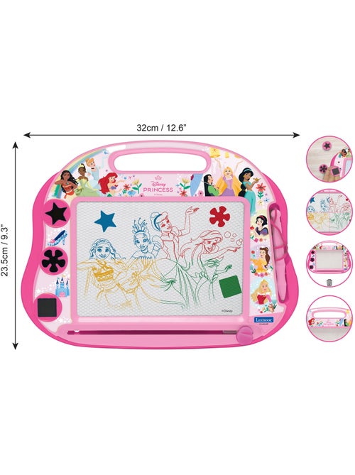 Princesas Disney Tablero de dibujo magnético multicolor con accesorios Formato A5 - Kiabi