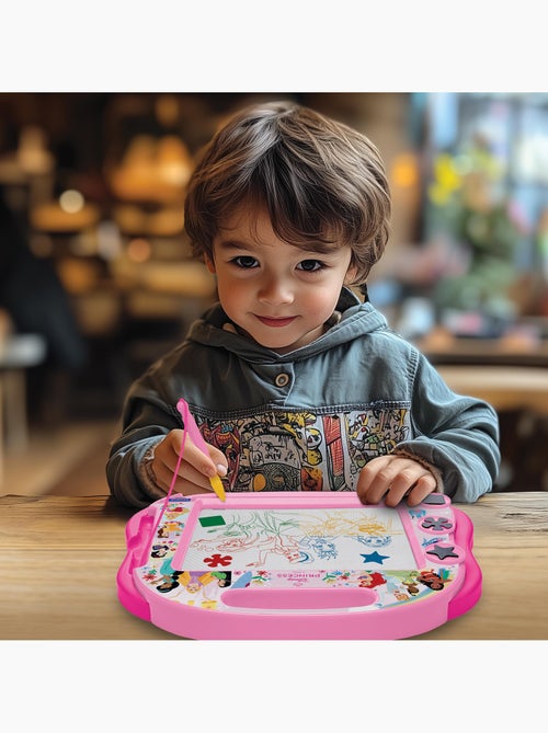 Princesas Disney Tablero de dibujo magnético multicolor con accesorios Formato A5 - Kiabi