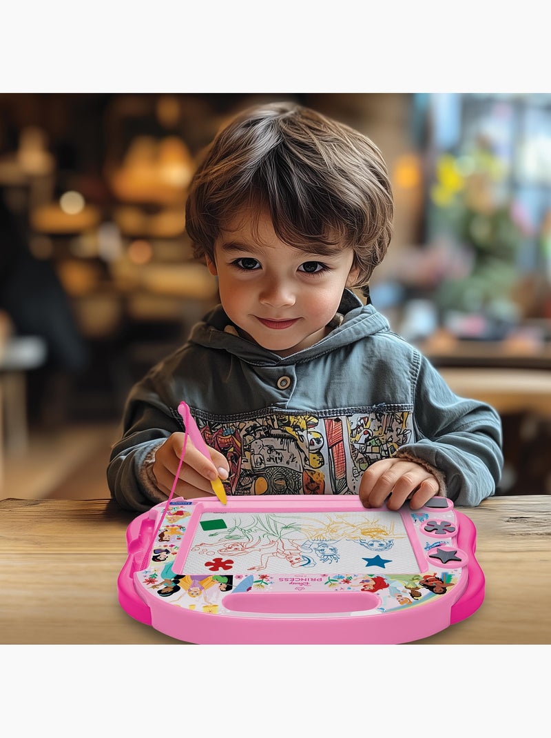 Princesas Disney Tablero de dibujo magnético multicolor con accesorios Formato A5 N/D - Kiabi