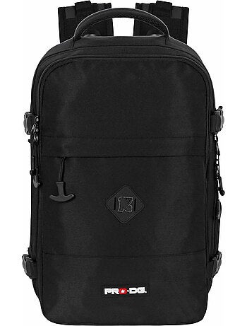 Pro-dg black mochila mercury 2.0 viaje cabina avión 40x20x25cm, negro