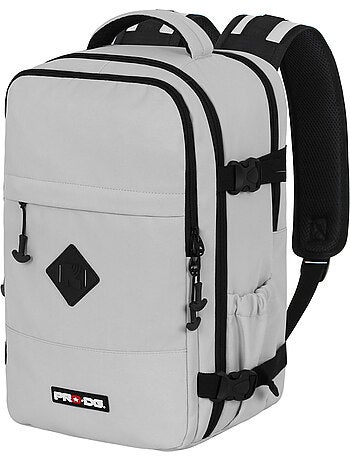 PRO-DG Grey Mochila Mercury 2.0 Viaje Cabina Avión 40x20x25cm, Gris