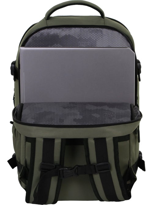 PRO-DG Khaki Mochila Mercury 2.0 Viaje Cabina Avión 40x20x25cm, Verde Militar - Kiabi PRO-DG Khaki Mochila Mercury 2.0 Viaje Cabina Avión 40x20x25cm, Verde Militar - Kiabi