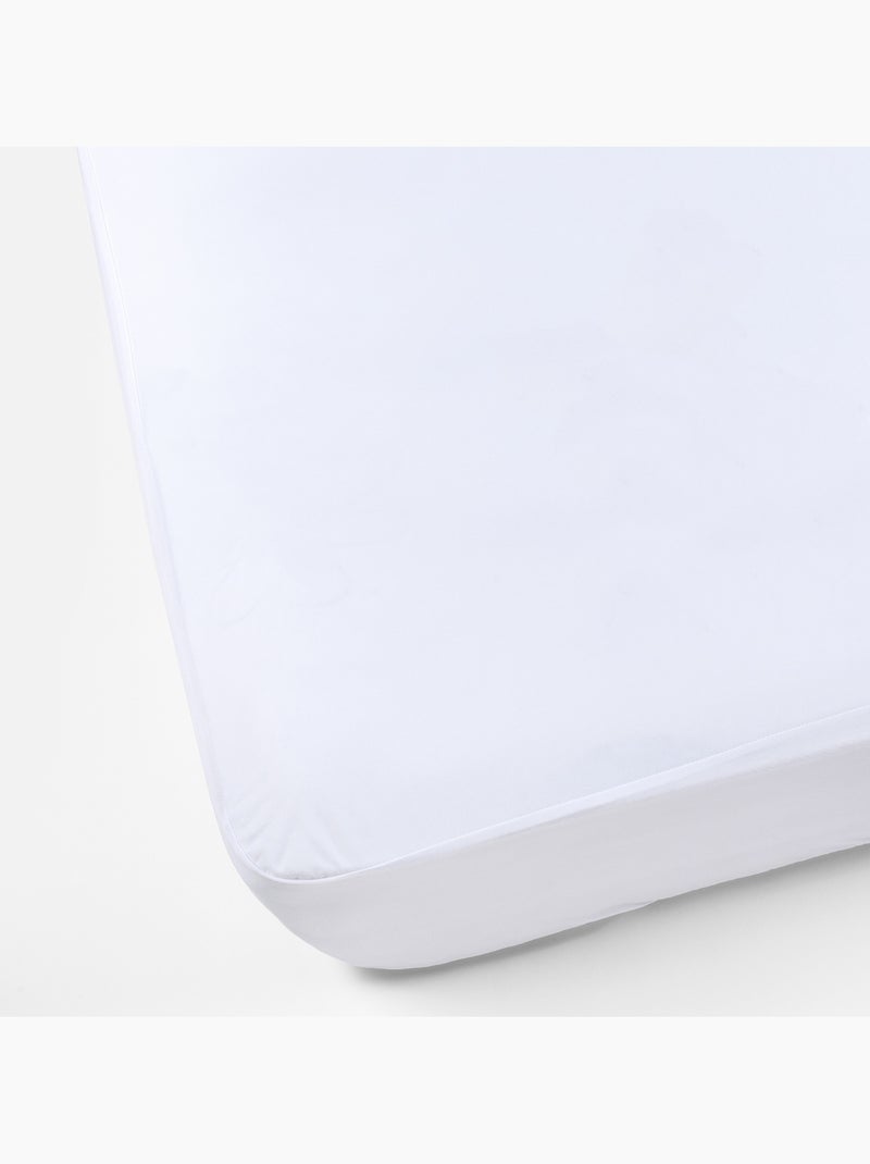 Protector Colchón - HOME Poliester - Impermeable - Hasta 32 cm Blanco - Kiabi