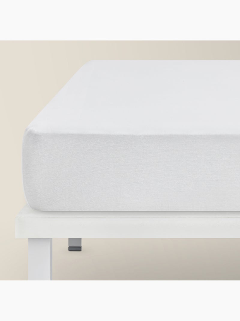 Protector colchón -Antiácaros -Hasta 32 cm Blanco - Kiabi