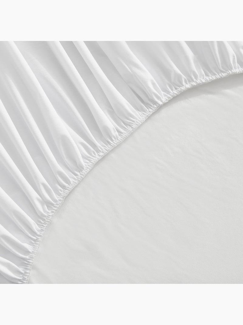 Protector colchón 100% Algodón -Impermeable- Hasta 38 cm Blanco - Kiabi