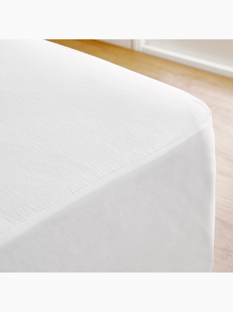 Protector colchón impermeable -Hípertranspirable -Hasta 32 cm Blanco - Kiabi