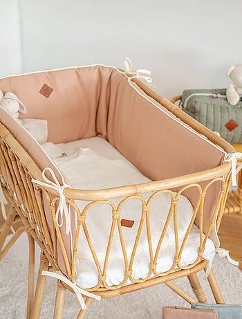 Protector cuna bebé desenfundable lino - SEVIRA KIDS