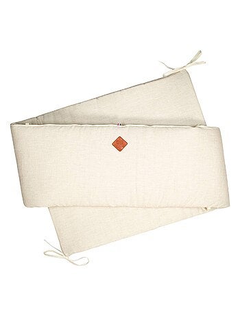 Protector cuna bebé desenfundable lino | SEVIRA KIDS