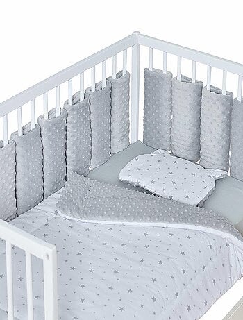 Protector cuna bebé modular minky terciopelo - SEVIRA KIDS