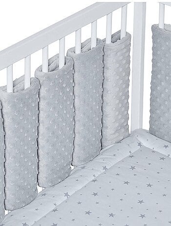 Protector cuna bebé modular minky terciopelo | SEVIRA KIDS