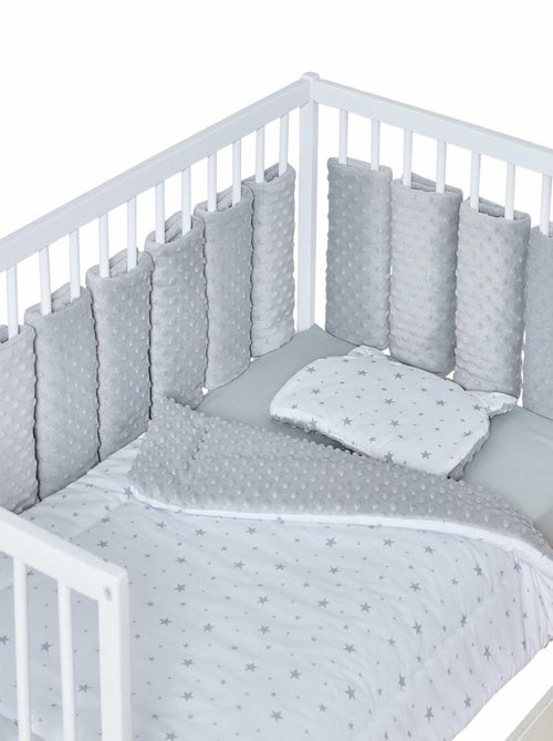 Protector cuna bebé modular minky terciopelo | SEVIRA KIDS - Kiabi