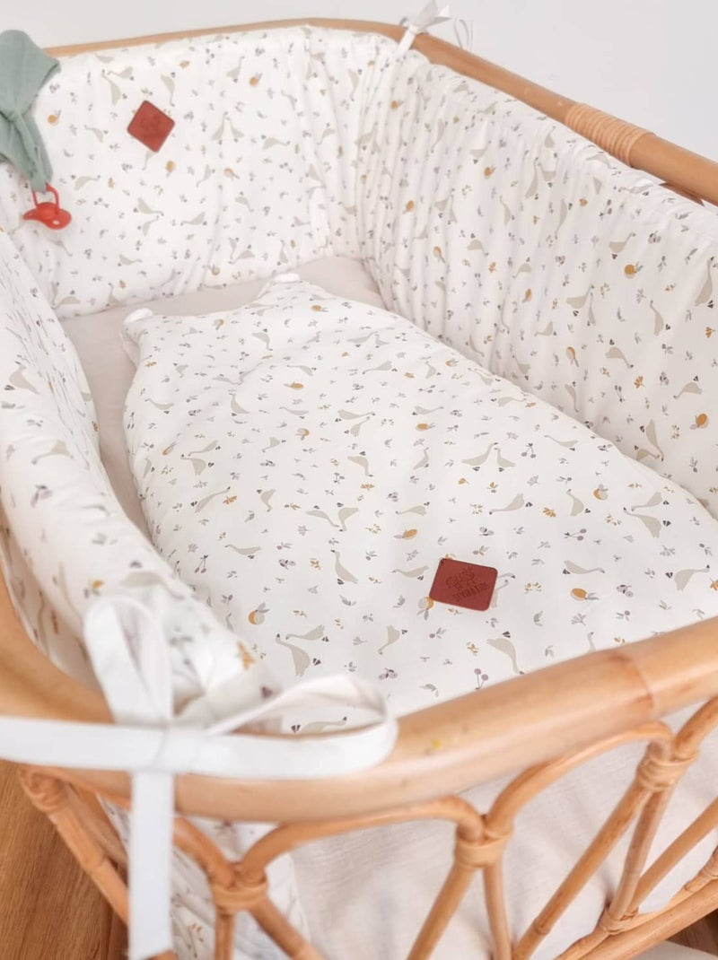Protector cuna bebé reversible desenfundable algodón | SEVIRA KIDS Beige - Kiabi