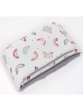 Protector cuna bebé reversible desenfundable algodón | SEVIRA KIDS