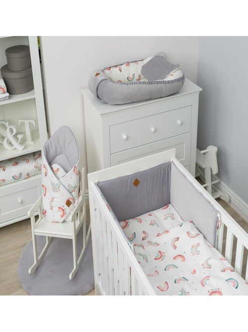 Protector cuna bebé reversible desenfundable algodón | SEVIRA KIDS - Kiabi