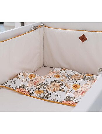 Protector cuna bebé reversible desenfundable algodón | SEVIRA KIDS