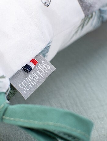 Protector cuna bebé reversible desenfundable algodón | SEVIRA KIDS