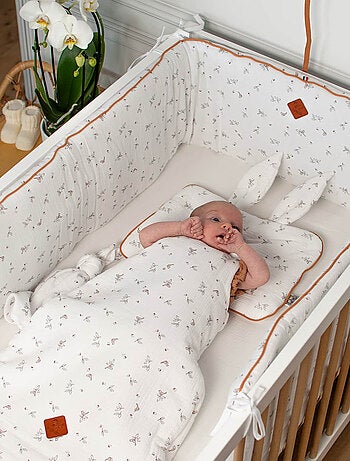 Protector cuna bebé reversible gasa algodón - SEVIRA KIDS