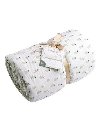 Protector de algodón verde lima - SAUTHON