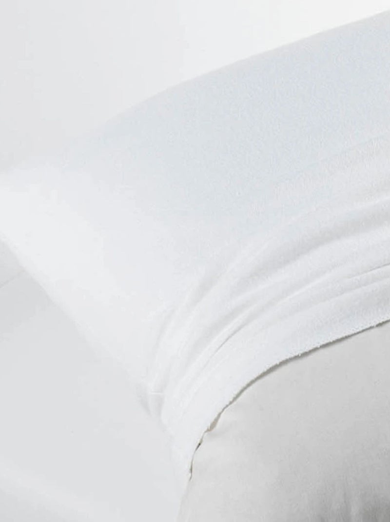 Protector de almohada 100% algodón Blanco - Kiabi