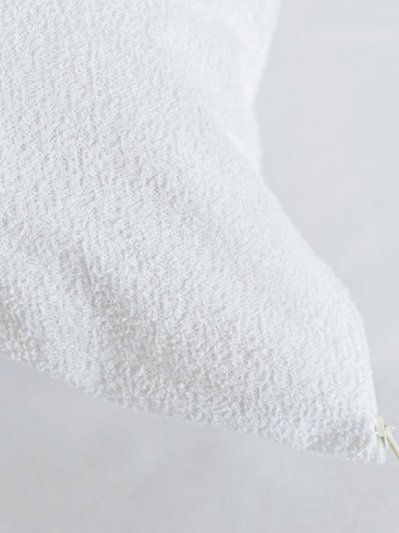Protector de almohada impermeable Rizo algodón "Happyfriday" Blanco - Kiabi