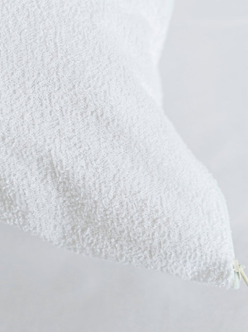Protector de almohada impermeable Rizo algodón "Happyfriday" Blanco - Kiabi