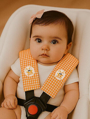 Protector de cinturón de seguridad de algodón orgánico