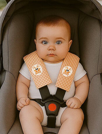 Protector de cinturón de seguridad de algodón orgánico