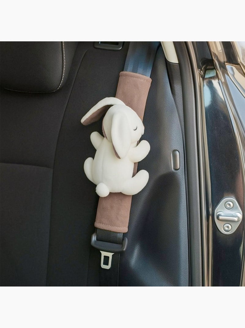 Protector de cinturón infantil ultrasuave con peluche | Cute Marrón avellana - Kiabi