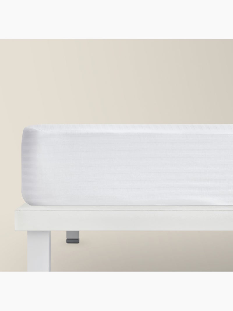 Protector de colchón -100% algodón -transpirable - hasta 32 cm Blanco - Kiabi