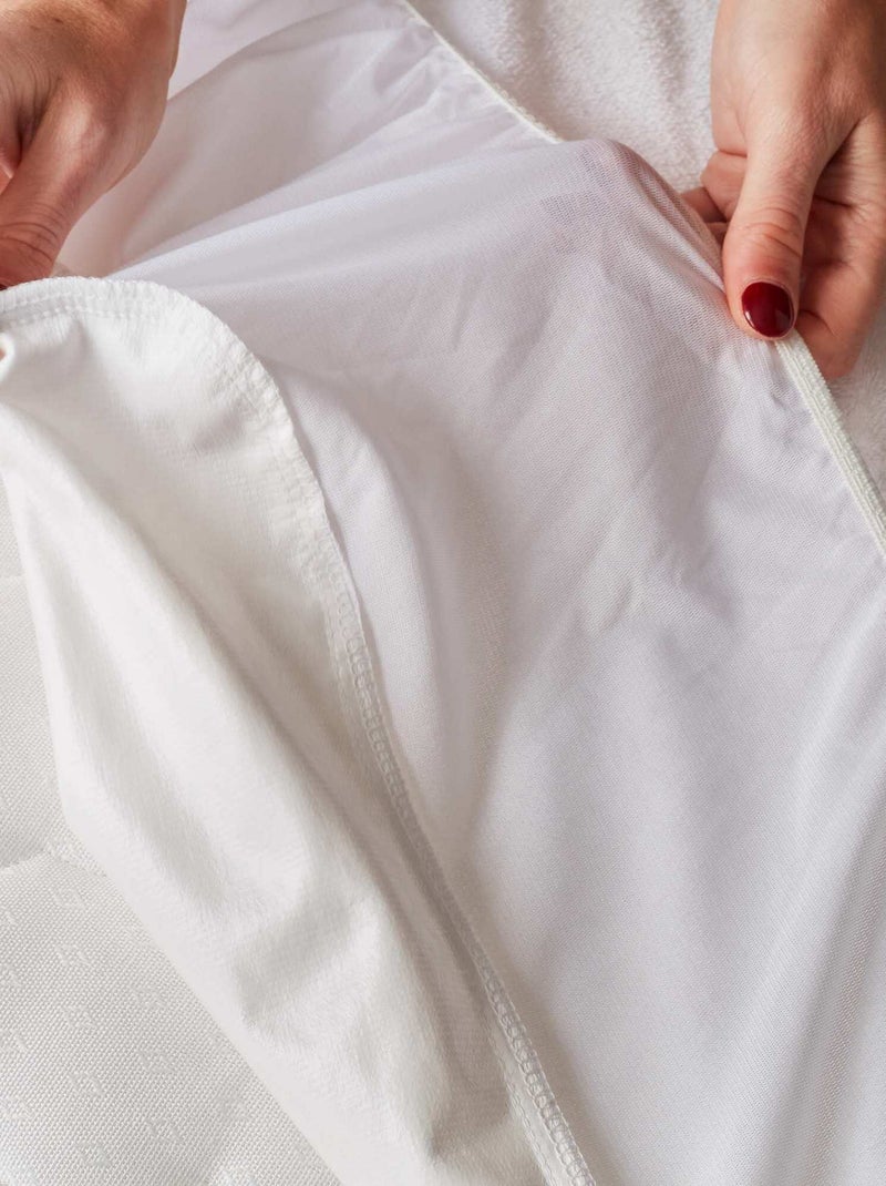 Protector de colchón antiácaros especial colecho BLANCO - Kiabi