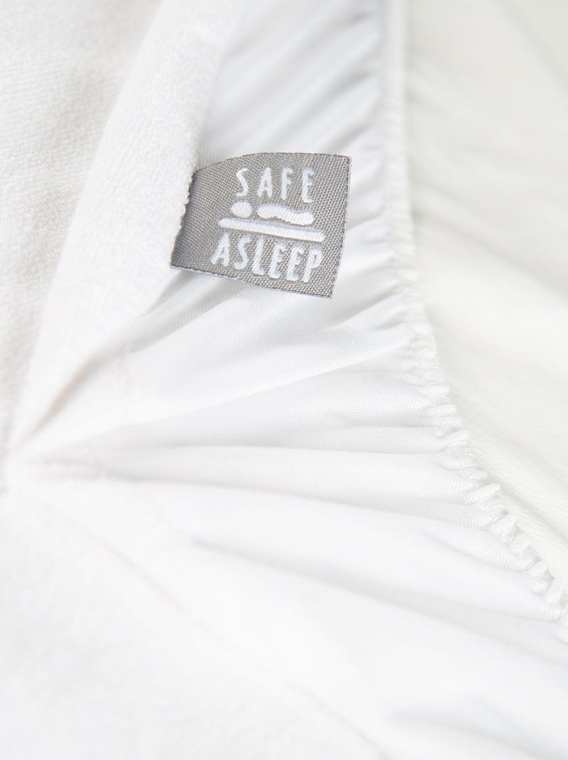 Protector de colchón bebé extensible - funda impermeable antiácaros 'Roba safe asleep' Blanco - Kiabi