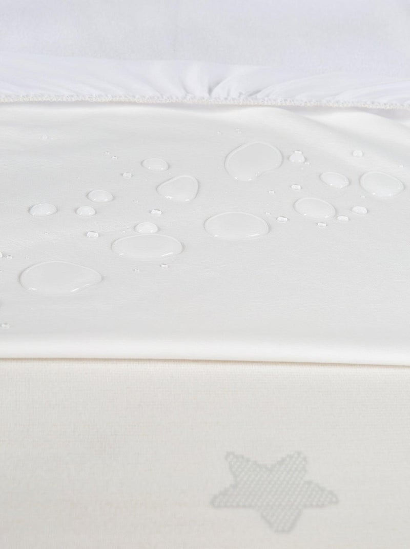 Protector de colchón bebé extensible - funda impermeable antiácaros 'Roba safe asleep' Blanco - Kiabi