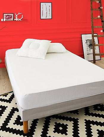 Protector de colchón cómodo de algodón - Kiabi