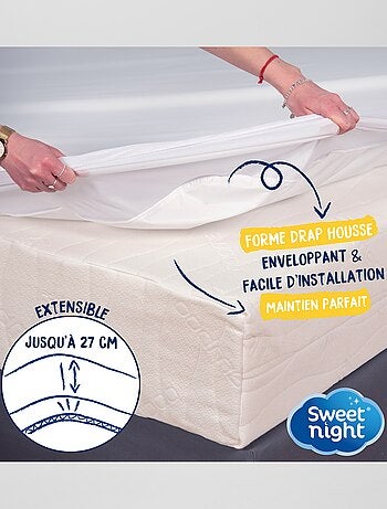 Protector de colchón de algodón impermeable antiácaros